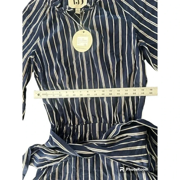 The Jetset Diaries Night Sky With Silver Stripe Kensington Mini Dress Size Large - Picture 5 of 7